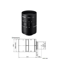 RICOH FL-BC2518-9M 1.1" 25mm 9 Mega-Pixel Lens (Manual Iris Lens, compatible with up to 12 mega-pixel cameras)